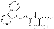 N-[芴甲氧羰基]-O-甲基-L-丝氨酸分子结构 (CAS 159610-93-2)