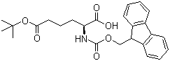 (S)-2-Fmoc-氨基己二酸 6-叔丁酯分子结构 (CAS 159751-47-0)