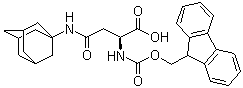 N-Fmoc-N'-1-金刚烷基-L-谷氨酰胺分子结构 (CAS 159926-84-8)