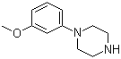 1-(3-甲氧基苯基)哌嗪分子结构 (CAS 16015-71-7)