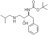 [(1S,2R)-1-苄基-2-羟基-3-(异丁基氨基)丙基]氨基甲酸叔丁酯分子结构 (CAS 160232-08-6)
