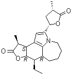 二去氢新对叶百部碱分子结构 (CAS 160333-27-7)