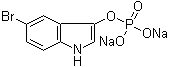 5-溴吲哚-3-醇磷酸二氢酯二钠盐分子结构 (CAS 16036-59-2)