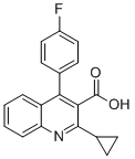 2-环丙基-4-(4-氟苯基)喹啉-3-羧酸分子结构 (CAS 160375-37-1)
