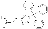 structure of CAS# 160446-35-5, 1-(Triphenylmethyl)-1H-imidazole-4-propanoic acid
