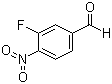 3-氟-4-硝基苯甲醛分子结构 (CAS 160538-51-2)