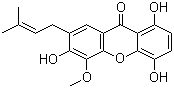 1,4,6-三羟基-5-甲氧基-7-异戊烯基呫吨酮分子结构 (CAS 160623-47-2)