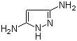 3,5-二氨基吡唑分子结构 (CAS 16082-33-0)