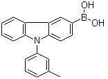 [9-(3-甲基苯基)-9H-咔唑-3-基]硼酸分子结构 (CAS 1609267-35-7)