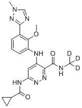 氘可来昔替尼分子结构 (CAS 1609392-27-9)