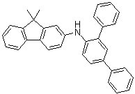 9,9-二甲基-N-[1,1':3',1''-三联苯]-4'-基-9H-芴-2-胺分子结构 (CAS 1609484-31-2)