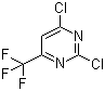 2,4-二氯-6-三氟甲基嘧啶分子结构 (CAS 16097-64-6)