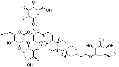 凤仙萜四醇苷 M分子结构 (CAS 161016-51-9)