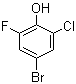 4-溴-2-氯-6-氟苯酚分子结构 (CAS 161045-79-0)