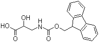 Fmoc-DL-Isoser-OH molecular structure (CAS 161125-36-6)