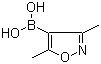 3,5-二甲基异恶唑-4-硼酸分子结构 (CAS 16114-47-9)