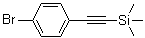 [2-(4-溴苯基)乙炔基]三甲基硅烷分子结构 (CAS 16116-78-2)