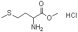 DL-蛋氨酸甲酯盐酸盐分子结构 (CAS 16118-36-8)