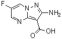 2-氨基-6-氟吡唑并[1,5-a]嘧啶-3-羧酸分子结构 (CAS 1613191-77-7)
