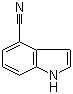 4-氰基吲哚分子结构 (CAS 16136-52-0)