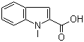 1-甲基吲哚-2-甲酸分子结构 (CAS 16136-58-6)