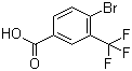 4-Bromo-3-(trifluoromethyl)benzoic acid molecular structure (CAS 161622-14-6)