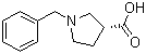 (S)-1-苄基吡咯烷-3-甲酸分子结构 (CAS 161659-80-9)