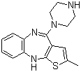 2-甲基-4-(1-哌嗪基)-10H-噻吩并[2,3-b][1,5]苯并二氮杂卓分子结构 (CAS 161696-76-0)