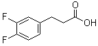 3-(3,4-二氟苯基)丙酸分子结构 (CAS 161712-75-0)