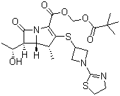 替比培南匹伏酯分子结构 (CAS 161715-24-8)