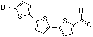 5''-溴-[2,2':5',2'']三联噻吩-5-甲醛分子结构 (CAS 161726-69-8)