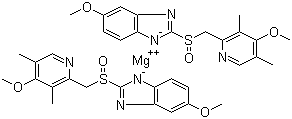 埃索美拉唑镁分子结构 (CAS 161973-10-0)