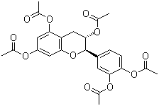五乙酸儿茶素酯分子结构 (CAS 16198-01-9)