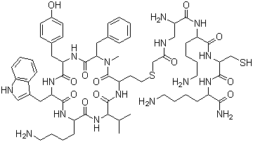Depreotide molecular structure (CAS 161982-62-3)