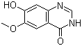 结构式 CAS# 162012-72-8, 6-甲氧基-7-羟基喹唑啉-4-酮