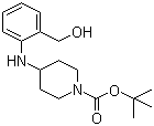 1-叔丁氧羰基-4-(2-羟甲基苯基氨基)哌啶分子结构 (CAS 162045-29-6)