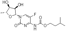 5'-脱氧-5-氟-N4-(异戊氧基羰基)胞苷分子结构 (CAS 162204-30-0)