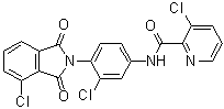 3-Chloro-N-[3-chloro-4-(4-chloro-1,3-dihydro-1,3-dioxo-2H-isoindol-2-yl)phenyl]-2-pyridinecarboxamide molecular structure (CAS 1623101-11-0)