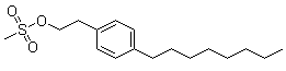 4-辛基苯乙醇甲磺酸酯分子结构 (CAS 162358-06-7)
