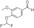 3-甲氧基-4-(二氟甲氧基)苯甲醛分子结构 (CAS 162401-70-9)
