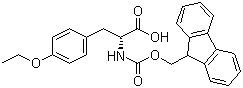 O-乙基-N-[(9H-芴-9-甲氧基)羰基]-D-酪氨酸分子结构 (CAS 162502-65-0)