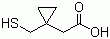 2-[1-(Mercaptomethyl)cyclopropyl]acetic acid molecular structure (CAS 162515-68-6)