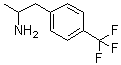 4-(三氟甲基)安非他命分子结构 (CAS 1626-74-0)