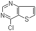 4-氯噻吩并[3,2-d]嘧啶分子结构 (CAS 16269-66-2)
