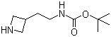 N-[2-(3-Azetidinyl)ethyl]carbamic acid tert-butyl ester molecular structure (CAS 162696-31-3)