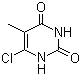 6-氯胸腺嘧啶分子结构 (CAS 1627-28-7)