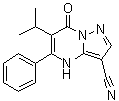 4,7-Dihydro-6-(1-methylethyl)-7-oxo-5-phenylpyrazolo[1,5-a]pyrimidine-3-carbonitrile molecular structure (CAS 1628208-23-0)