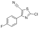 2-Chloro-4-(4-fluorophenyl)thiazole-5-carbonitrile molecular structure (CAS 1628265-17-7)