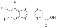 (4S)-2-(5,7-二氟-6-羟基-1,3-苯并噻唑-2-基)-4,5-二氢-1,3-噻唑-4-羧酸分子结构 (CAS 1629896-95-2)