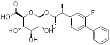 S-氟比洛芬葡糖苷酸分子结构 (CAS 162992-66-7)